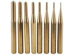 8 pc Brass Pin Punch Set