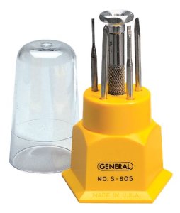 S605 GENERAL JEWELERS SCREWDRIVER KIT 