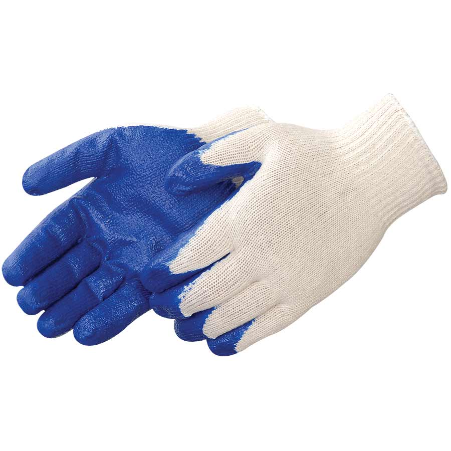 Latex Coated White Cotton/poly String Knit Glove Size Large(1 DOZEN) 1