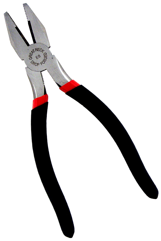 GREAT NECK 8" LINESMAN PLIERS WITH INSULATED HANDLES