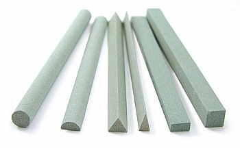 6PC 6" GREEN SILICONE CARBIDE ASSORTED STONE SET
