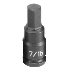 GREY PNEUMATIC 7/16" HEX 1/2" DR. IMPACT HEX DRIVER