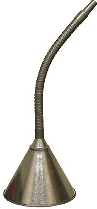 GRIP FLEXIBLE SPOUT STEEL FUNNEL 12" SPOUT LENGTH