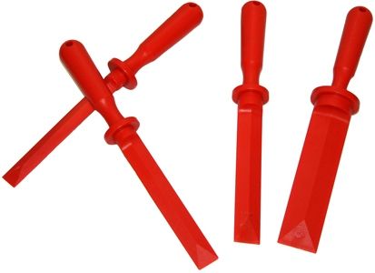 46098 GRIP 4 pc Plastic Scraper Set (sizes: 3/4",7/8",1" & 1 1/2")
