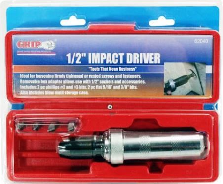 GRIP 1/2" Drive SAE Impact Wrench Kit