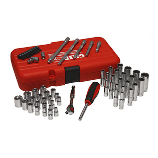 62 Pc. Professional Chrome Socket Set SAE & Metric by GRIP