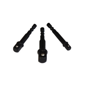 73453 GRIP 3PC SOCKET ADAPTOR SET INCLUDES:1/4",3/8" AND 1/2" DRIVE x 1/4" SHANK