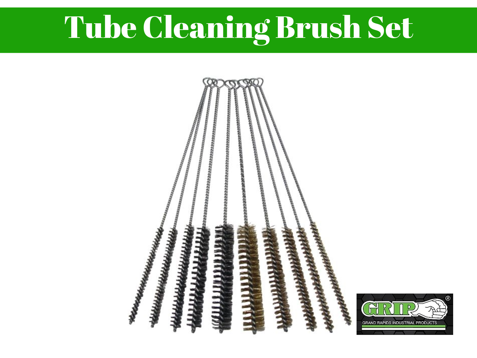 GRIP 10 pc Tube Cleaning Brush Set 1