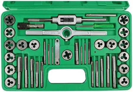 40 Pc. Metric Tap & Die Set in Storage Case