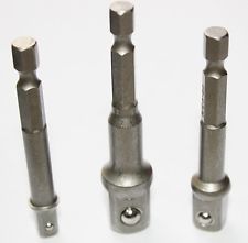 3 pc Power Bit Extension