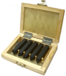 553-00024 5 pc. 3/8" Shank Indexable Carbide Turning Tool Set (inserts not included)