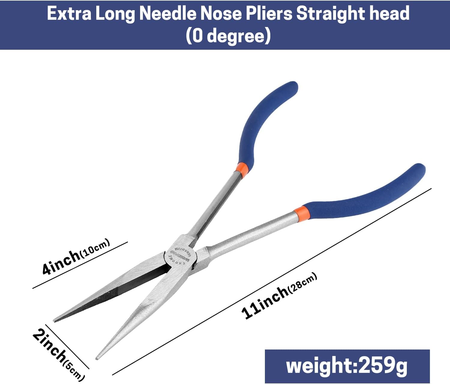 11" Flat Nose Long Reach Plier 1