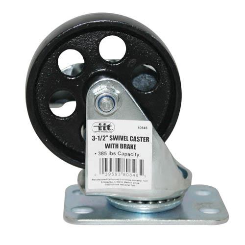 3-1/2" STEEL SWIVEL CASTER  1