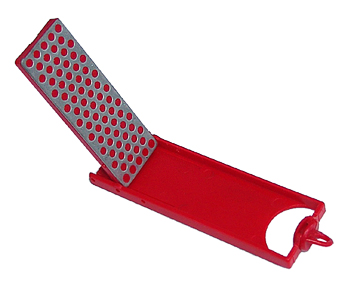 FLIP-OPEN DIAMOND KNIFE SHARPENER