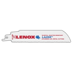 Lenox 6" x 10 TPI Bi-Metal Reciprocating Blade Made in U.S.A.