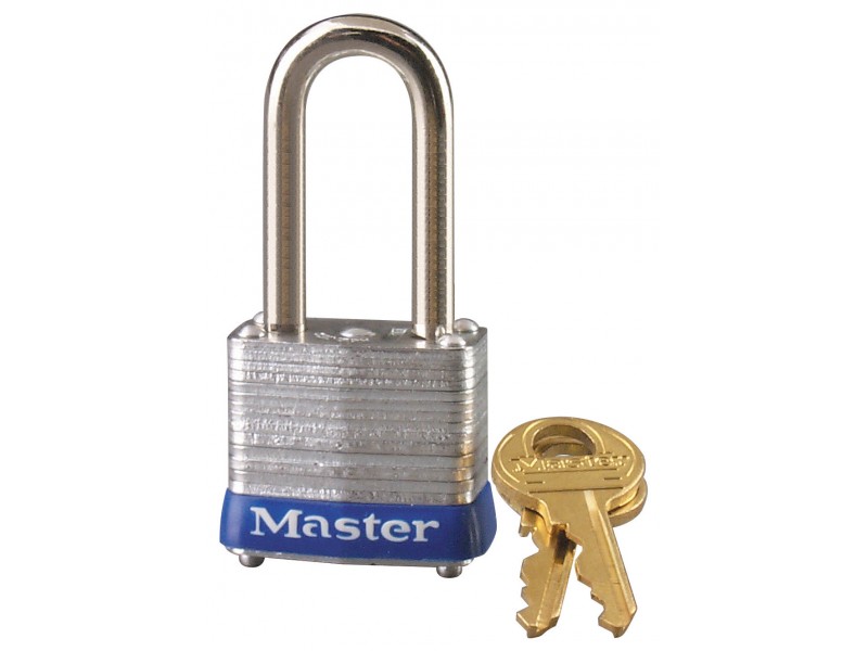 7LF Master Lock 1 1/8" Wide Laminated Steel Padlock