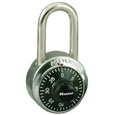 MASTER Combination Lock With 1-1/2" High LF Shackle