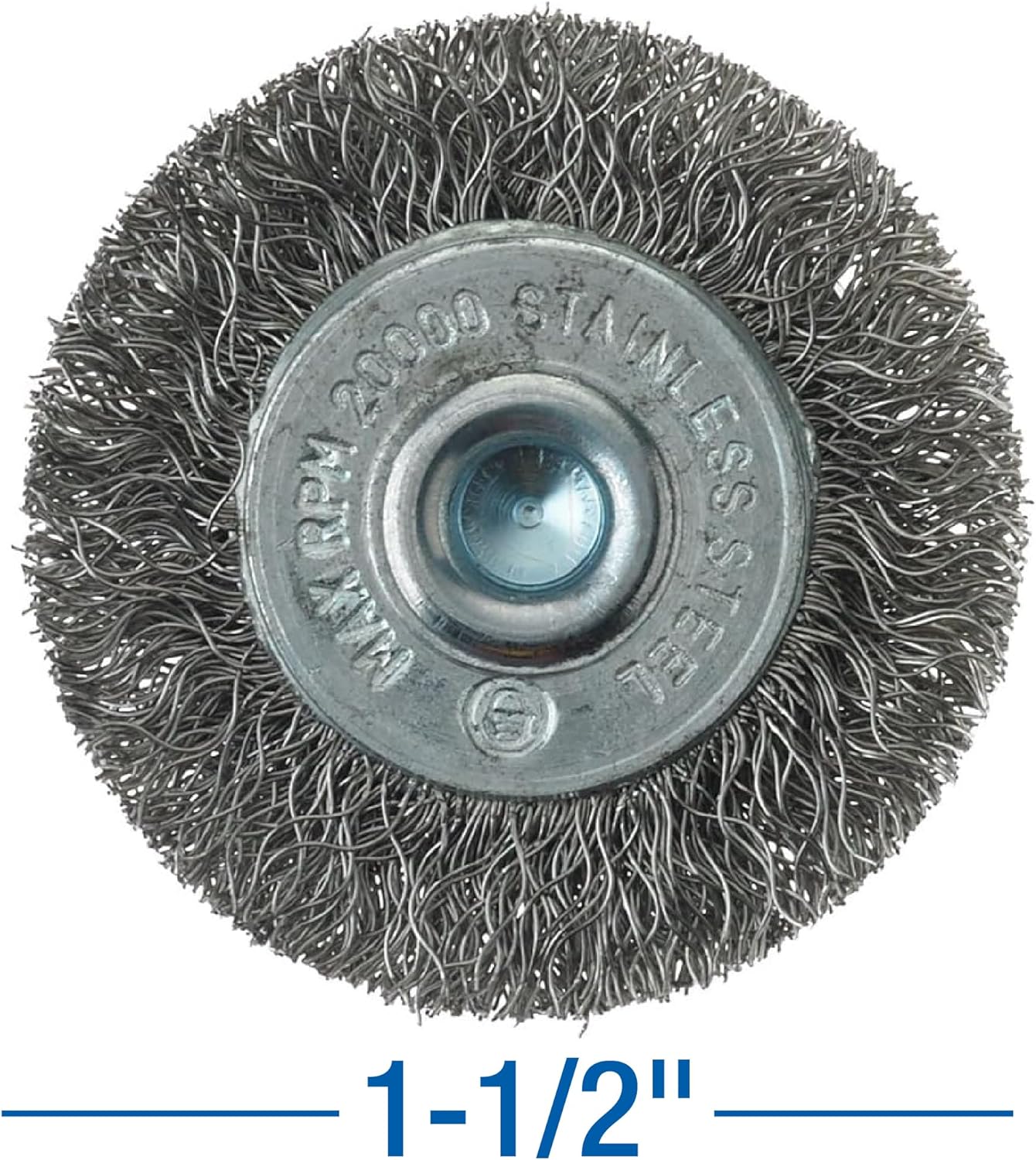 1-1/2" CRIMPED WIRE WHEEL W/ 1/4" SHANK by MERCER/CHAMPION  2