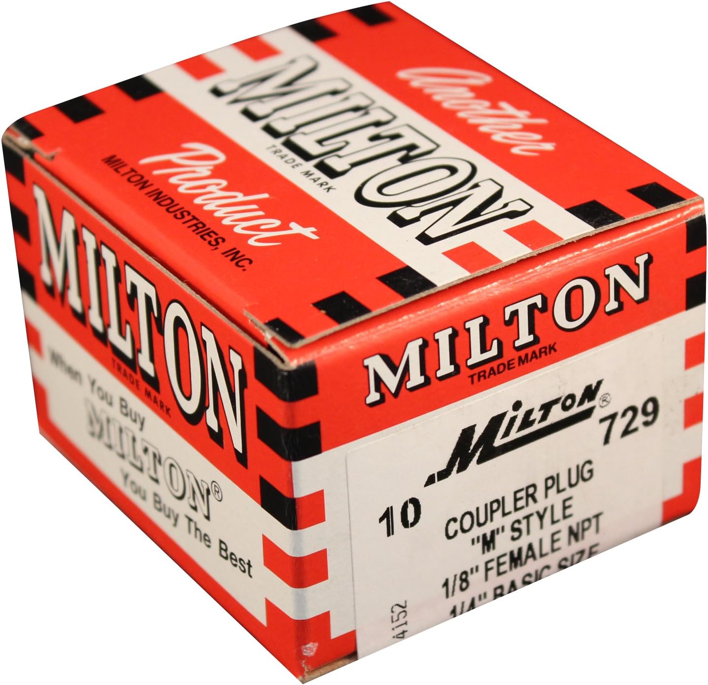 MILTON 1/8" FNPT M-STYLE Plug (Box of 10) 1