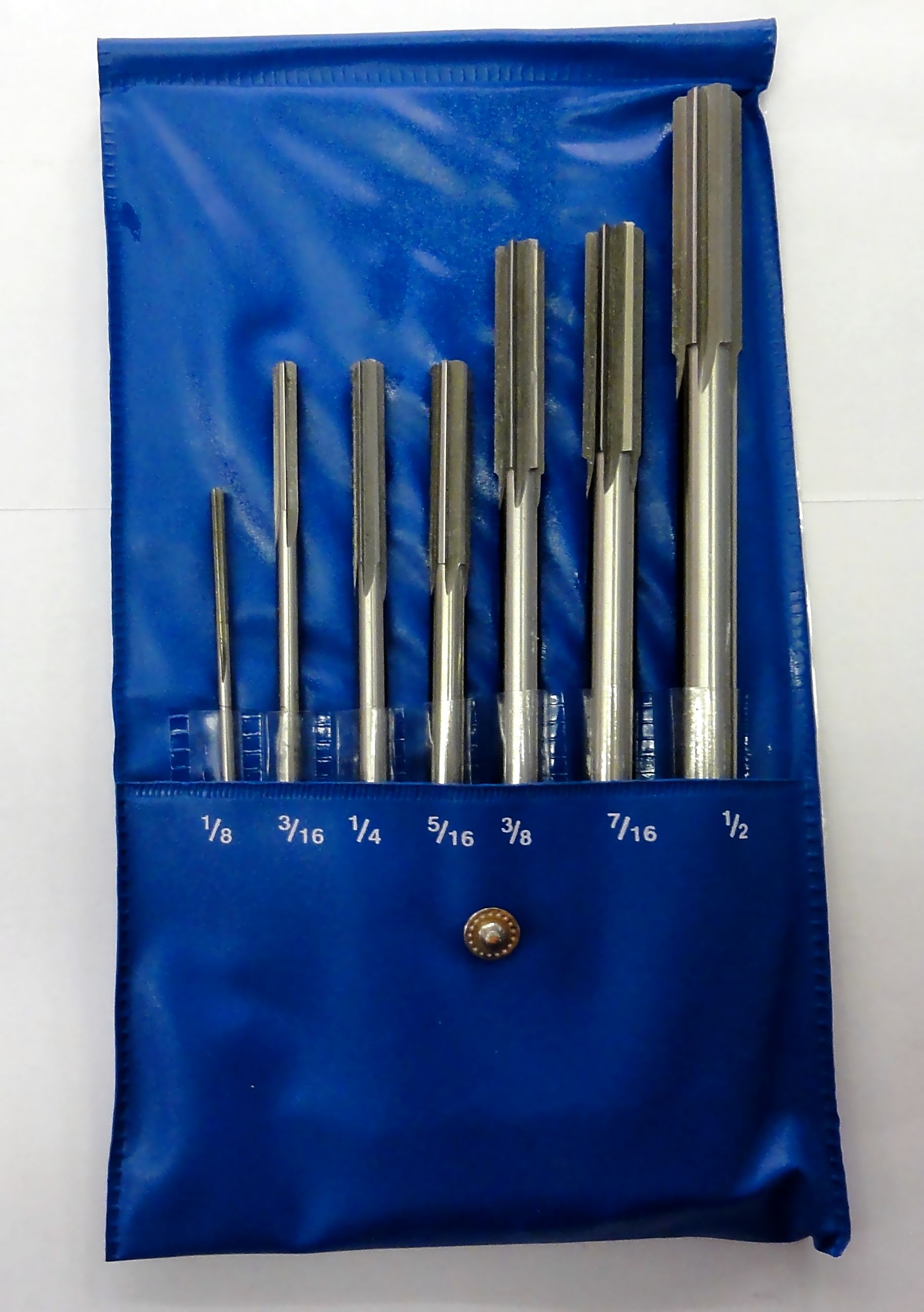 7 pc Chucking Reamer Set Straight Shank Straight Flute