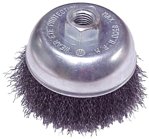 MERCER/CHAMPION  4" x 5/8"-11 Crimped Wire Cup Brush