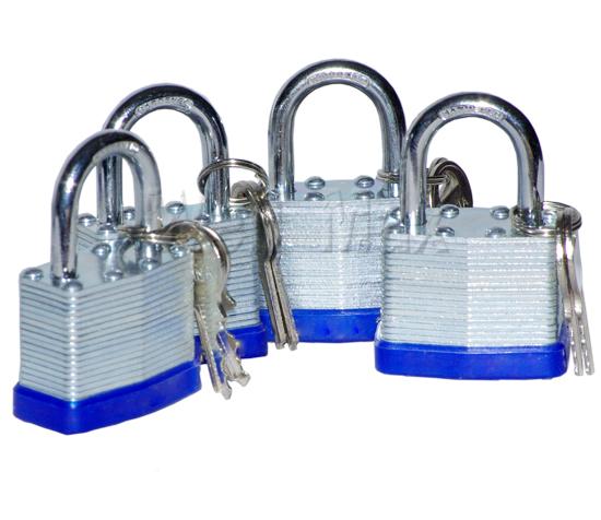 G-43514 4 pc. 2" Laminated Padlock Set (keyed alike)