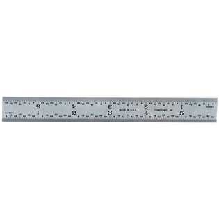 402-036  36" Length Style 4R 1 1/4" Wide Rigid Rule Graduations: 8ths,16ths,32nds & 64ths MADE IN U.S.A.