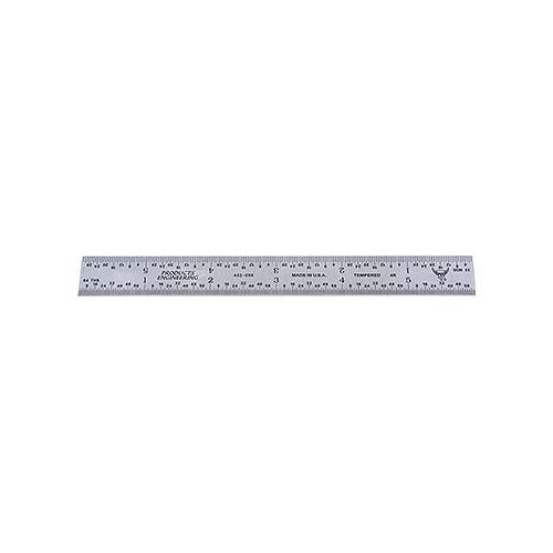 502-018  18" Length Style 5R 1 1/8" Wide Rigid Rule Graduations: 32nds,64ths,10ths & 100ths MADE IN U.S.A.