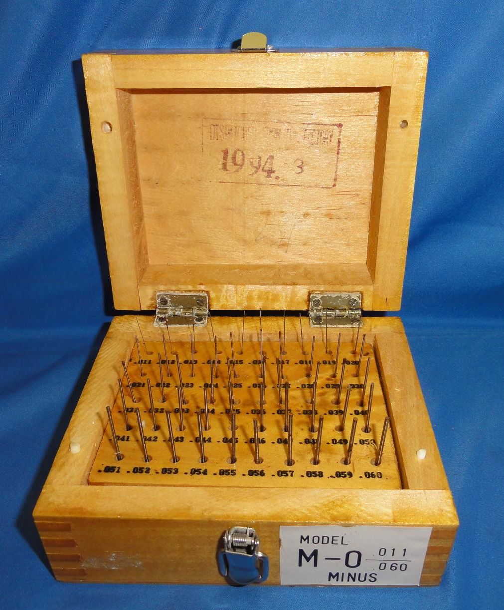 .625 to .750" 125PC STEEL PLUG GAGE SET CLASS ZZ MINUS TOLERANCE