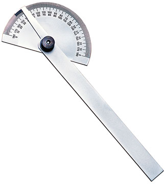 5180 Semi-Circle Protractor (supplied with 6" arm) MADE IN U.S.A.
