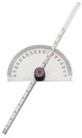 Round Head Protractor/Depth Gauge (stainless steel)