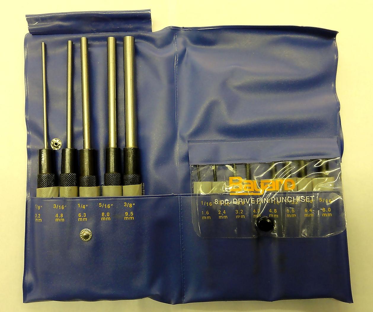 13PC. DRIVE PIN PUNCH SET