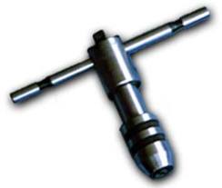 T-Handle Ratchet Type Tap Wrench 1/4"-1/2" Cap.