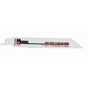 RB914 MORSE 9" x 14 TPI Bi-Metal Reciprocating Saw Blade 8% Cobalt Made in U.S.A.