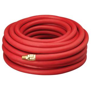 AH5019 3/8" I.D. Red 50 ft Rubber Air Hose 200 PSI