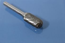 1/4" Shank 3/8" x 3/4" Cylindrical Shape W/Radius End Carbide Burr