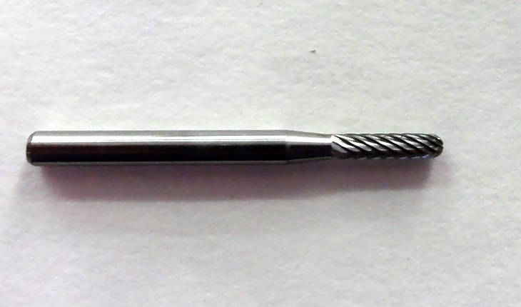 3/32" x 7/16" x 1/8" Shank Miniature Solid Carbide Burr