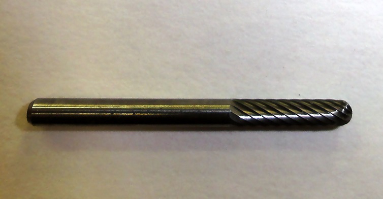 1/8" x 9/16" x 1/8" Shank Miniature Solid Carbide Burr