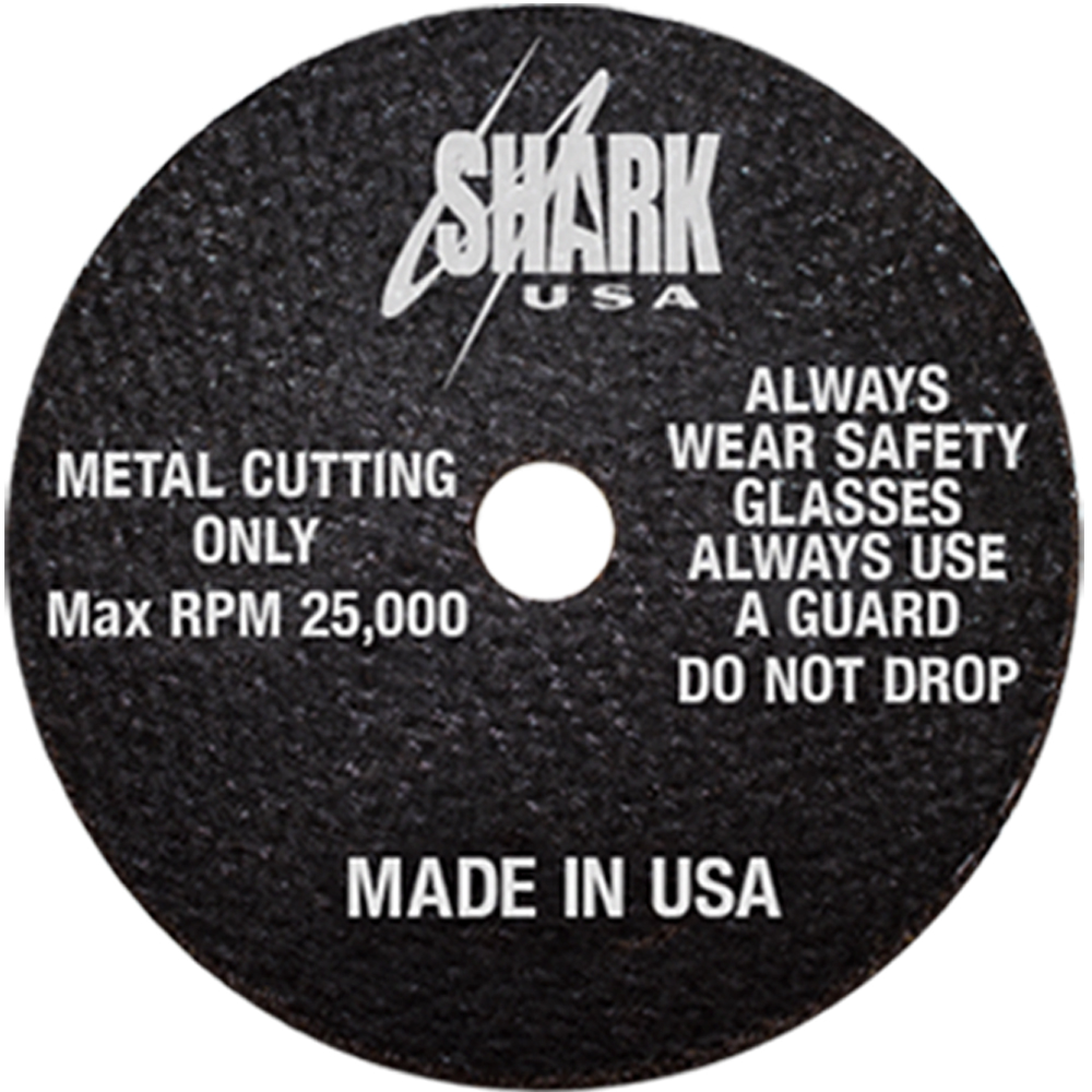 3" x 1/32" x 3/8" Aluminum Oxide Cut-Off Wheels (Pack of 10) Made in U.S.A. 1