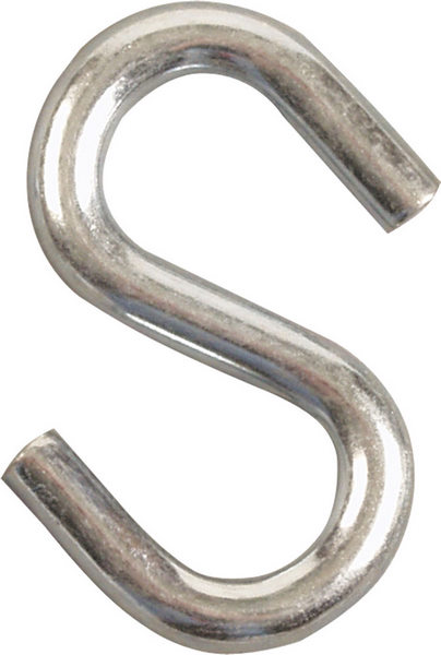 3/16" x 2" Heavy Duty S-Hook Steel (sold 10 in a pack)