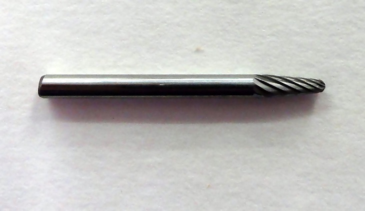 1/8" x 3/8" x 1/8" Shank Miniature Solid Carbide Burr