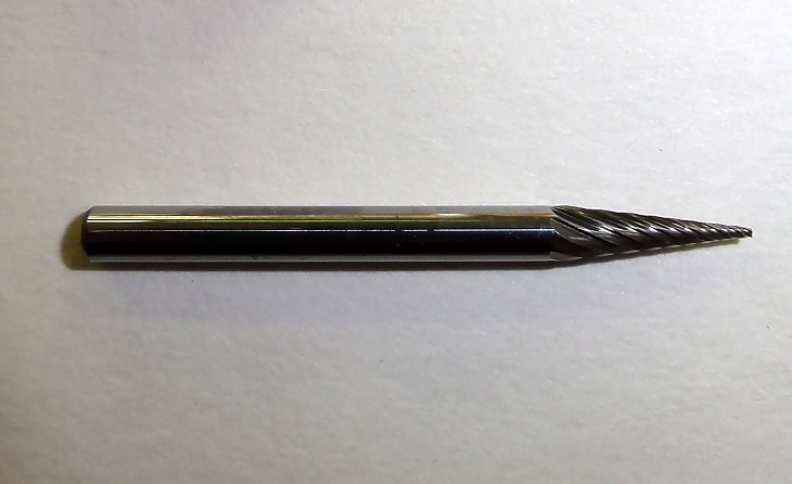 1/8" x 7/16" x 1/8" Shank Miniature Solid Carbide Burr