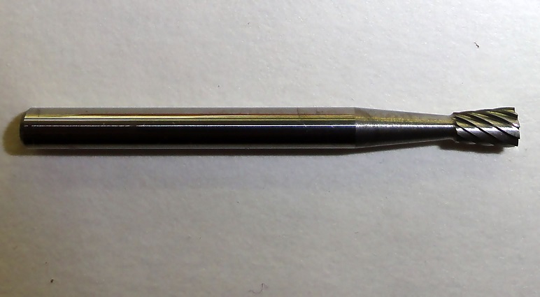 SN-42 1/8" x 3/16" x 1/8" Shank Miniature Solid Carbide Burr