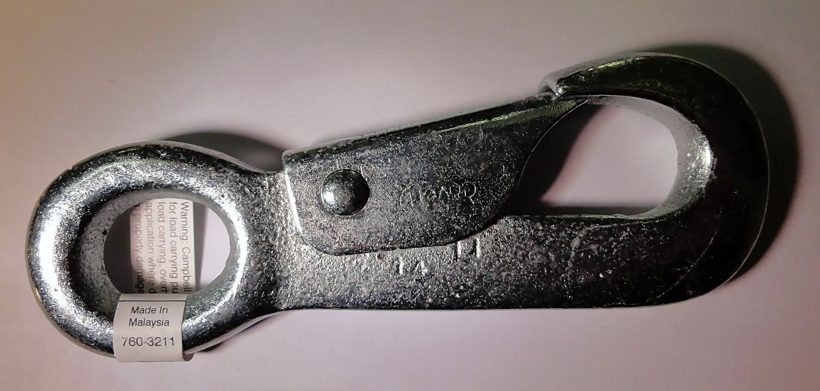 5/8" RIGID ROUND EYE CAP SNAP ZINC PLATED