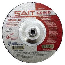 20160 SAIT 4 1/2" x 1/4" x 5/8"-11 Grinding Wheel. 13,300 RPM