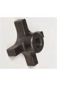 2" Dia. x 3/8"-16 Tap Star Type Hand Knob