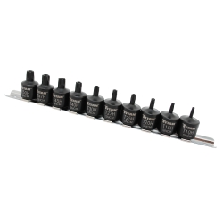 TITAN 10 pc Star Bit Set Tamper Resistant Sizes: T10 to T50