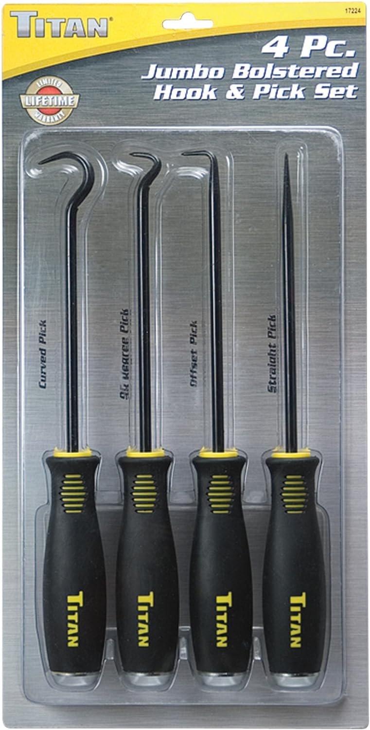 TITAN 4PC JUMBO BOLSTERED PICK & HOOK SET 1