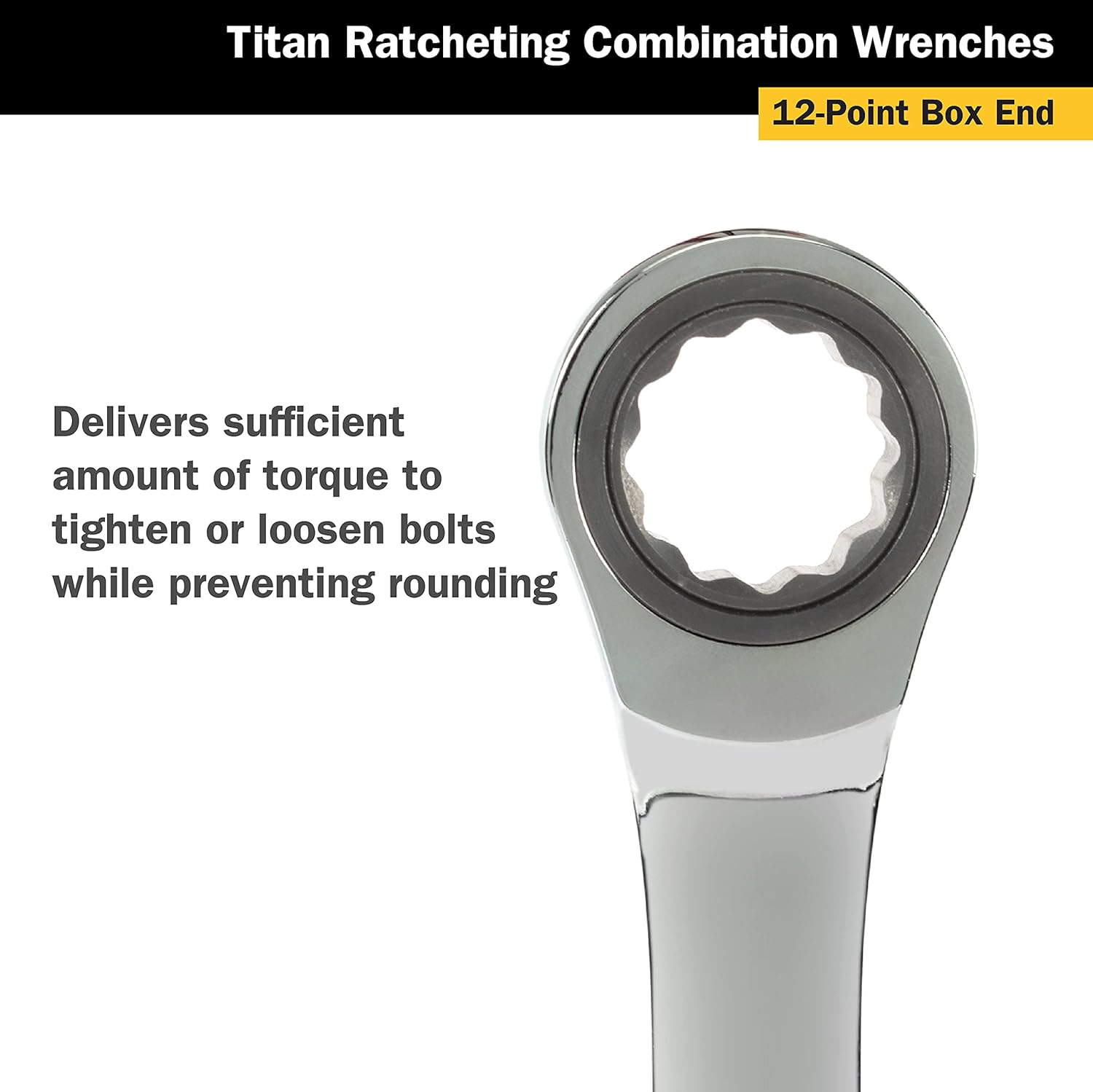 10 Pc. SAE Ratcheting Combo Wrench Set by TITAN 3
