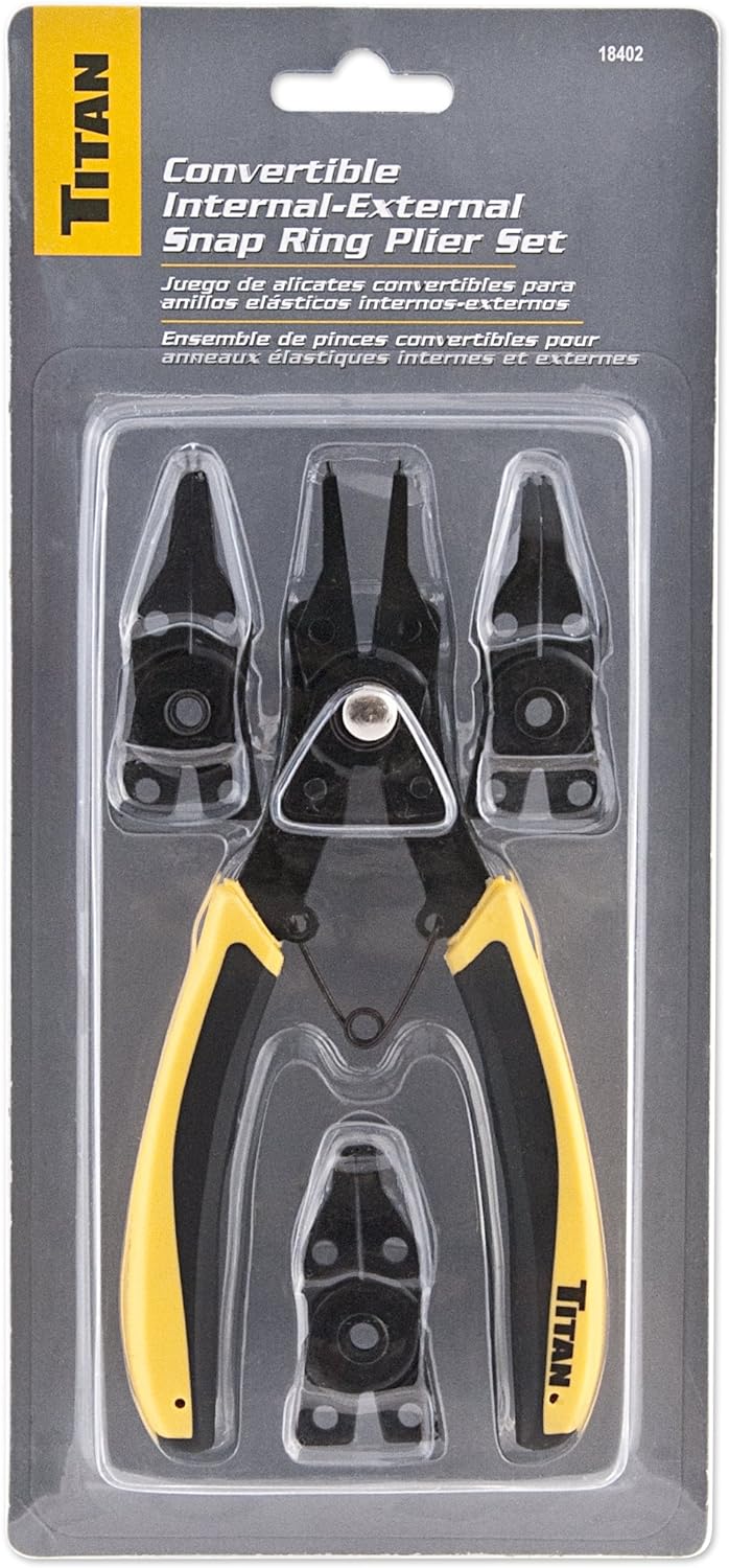 Titan Convertible Internal-External Snap Ring Plier Set 1